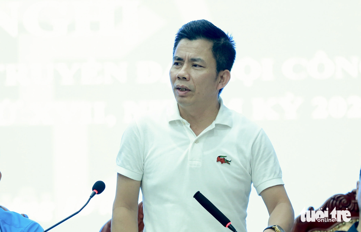 Ông Tạ Văn Dưỡng - trưởng ban chính sách pháp luật và quan hệ lao động, Liên đoàn Lao động TP Hà Nội - Ảnh: HÀ QUÂN
