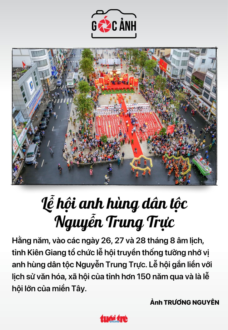 Lễ hội anh hùng dân tộc Nguyễn Trung Trực - Ảnh: TRƯƠNG NGUYÊN