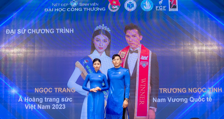 Nam vương Trương Ngọc Tình và Á hoàng trang sức Ngọc Trang làm đại sứ cuộc thi.