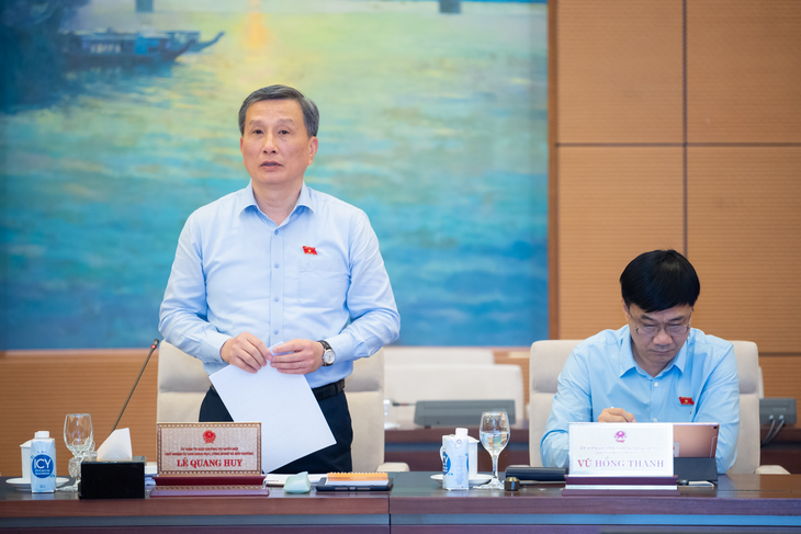 Chủ nhiệm Ủy ban Khoa học, Công nghệ và Môi trường của Quốc hội Lê Quang Huy - Ảnh: GIA HÂN