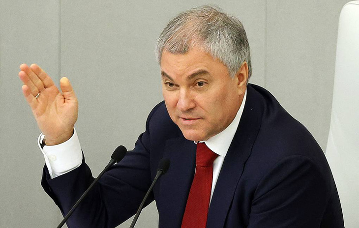 Chủ tịch Duma quốc gia Nga Vyacheslav Victorovich Volodin - Ảnh: TASS