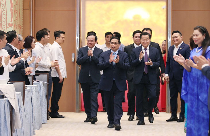 Thủ tướng Phạm Minh Chính gặp gỡ các doanh nhân Việt Nam