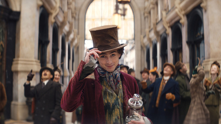 Tạo hình của Timothée Chalamet trong phim mới Wonka - Ảnh: The Hollywood Reporter