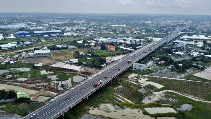 Khu vực sẽ kết nối đường vành đai 3 TP.HCM và 2 tuyến cao tốc TP.HCM - Trung Lương - Mỹ Thuận, cao tốc Long Thành - Bến Lức - Ảnh: SƠN LÂM