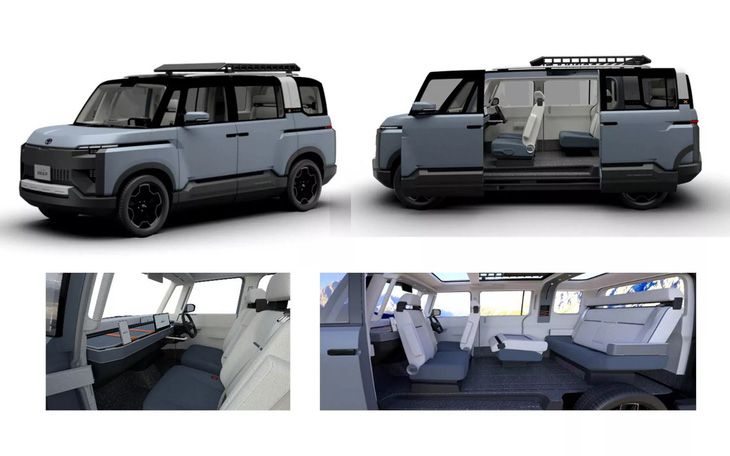 Toyota X-Van Gear Concept kết hợp giữa MPV và SUV - Ảnh: Toyota