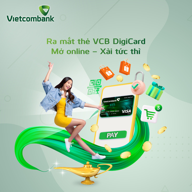 Ra mắt thẻ VCB DigiCard - Mở online, xài tức thì - Ảnh: V.C.