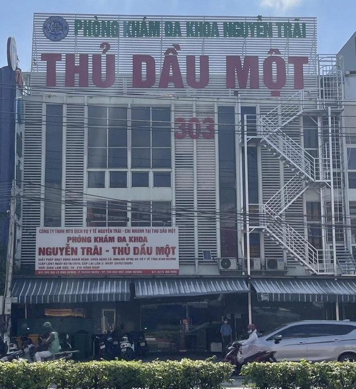 Phòng khám đa khoa Nguyễn Trãi - Thủ Dầu Một (Bình Dương) bị tố “vẽ bệnh moi tiền” - Ảnh: Trúc Quyên