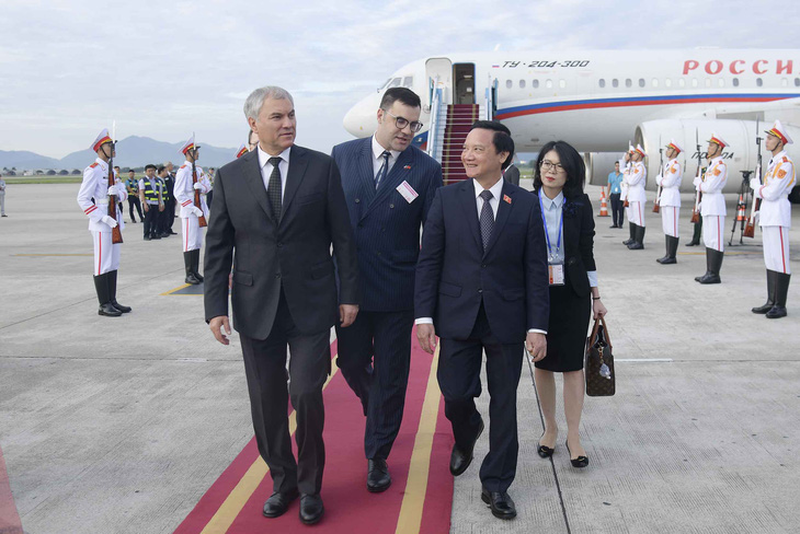Đây là chuyến thăm Việt Nam đầu tiên của ông Volodin sau dịch COVID-19 - Ảnh: Quochoi.vn