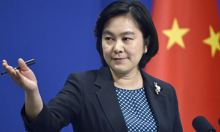 Người phát ngôn Bộ Ngoại giao Trung Quốc, bà Hoa Xuân Oánh - Ảnh: VCG