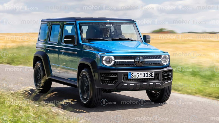 Dự đoán thiết kế Mercedes-Benz G-Class mini - Ảnh: Motor1