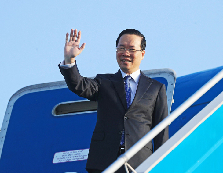 Chủ tịch nước Võ Văn Thưởng rời Hà Nội, lên đường tham dự Diễn đàn cấp cao hợp tác quốc tế Sáng kiến Vành đai và con đường lần thứ ba - Ảnh: TTXVN