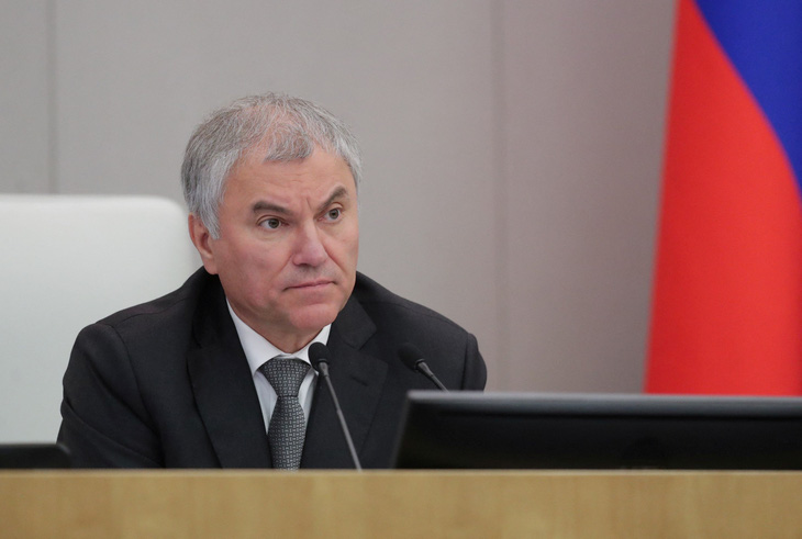 Chủ tịch Hạ viện Nga Vyacheslav Volodin - Ảnh: REUTERS