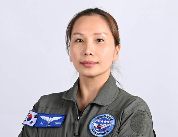 Chị Lee Ho-jeong - Ảnh: Không quân Hàn Quốc