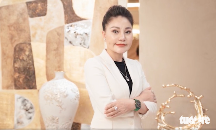 Bà Vũ Thị Thúy, tổng giám đốc Công ty Nhật Nam (vợ ca sĩ Khánh Phương) - Ảnh: tư liệu