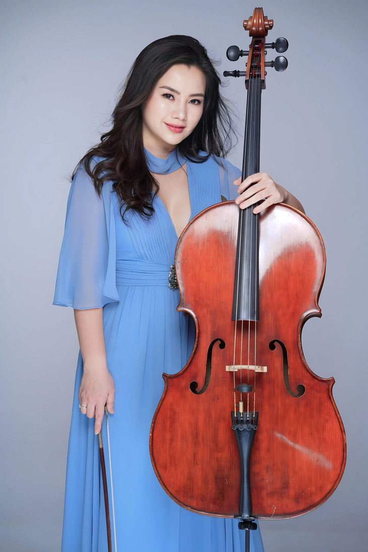 Nghệ sĩ cello Hà Miên - Ảnh: NVCC