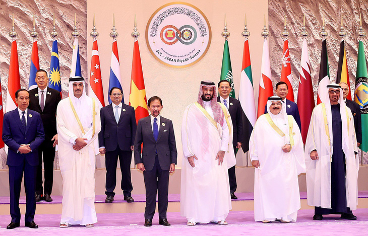 Các nhà lãnh đạo của ASEAN - GCC tại Hội nghị cấp cao lần thứ nhất - Ảnh: D.GIANG