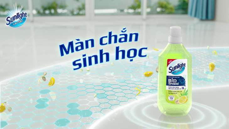 Sunlight Lau Sàn vượt trội với ứng dụng công nghệ màn chắn sinh học Bioshield từ thành phần men vi sinh tự nhiên - lợi khuẩn probiotics