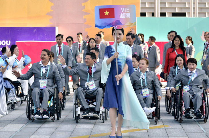Đoàn thể thao người khuyết tật Việt Nam đã sẵn sàng cho Asian Para Games 4 - Ảnh: Thái Dương