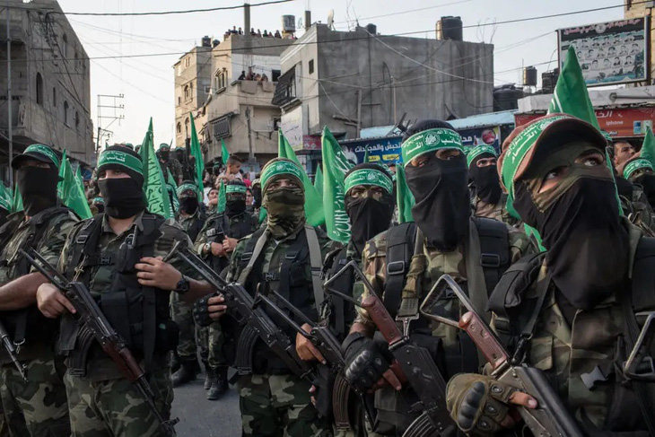 Các chiến binh Hamas - Ảnh: GETTY IMAGES