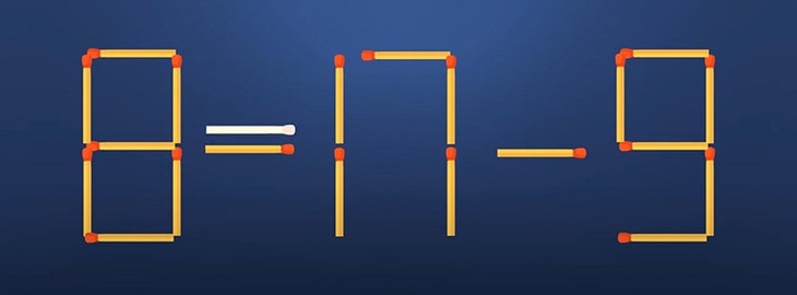 Thử tài IQ: Di chuyển một que diêm để 3-9+2=8 thành phép tính đúng - Ảnh 1.