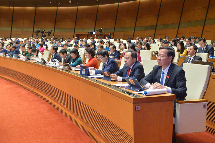 Các đại biểu Quốc hội tham gia kỳ họp thứ 6 Quốc hội khóa XV - Ảnh: GIA HÂN