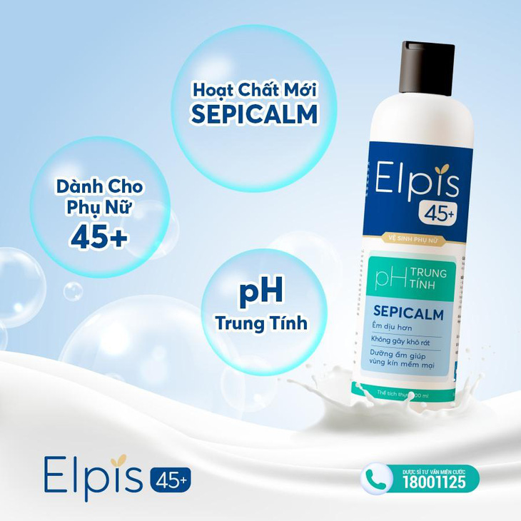 Elpis 45+ - Dung dịch vệ sinh phụ nữ dành riêng cho tuổi 45+ - Ảnh 2.