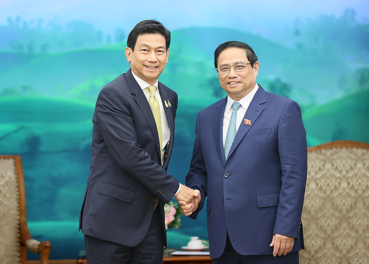 Thủ tướng Phạm Minh Chính tiếp Phó thủ tướng, Ngoại trưởng Thái Lan Parnpree Bahiddha-Nukara - Ảnh: TTXVN
