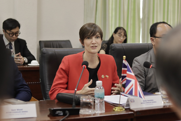 Bà Emily Hamblin - tổng lãnh sự quán Vương Quốc Anh tại TP.HCM đánh giá cao TP đã có những định hướng rõ ràng trong phát triển y tế - Ảnh: KPMG Việt Nam cung cấp 