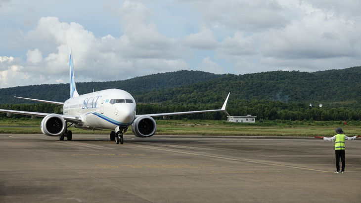 Máy bay tại sân bay quốc tế Phú Quốc - Ảnh: Chí Công
