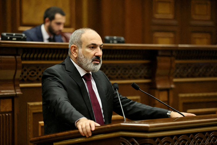 Thủ tướng Armenia Nikol Pashinyan - Ảnh: REUTERS