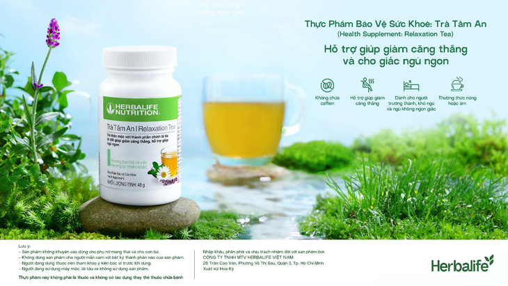Herbalife ra mắt sản phẩm thực phẩm bảo vệ sức khỏe: Trà Tâm An - Ảnh 2.
