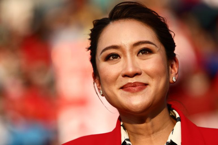 Bà Paetongtarn Shinawatra, con gái cựu thủ tướng Thaksin Shinawatra, trở thành chủ tịch Đảng Pheu Thai - Ảnh: AFP