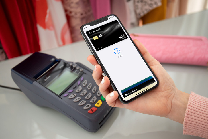 Mở thẻ phi vật lý Sacombank để trải nghiệm Apple Pay - Ảnh: Sacombank