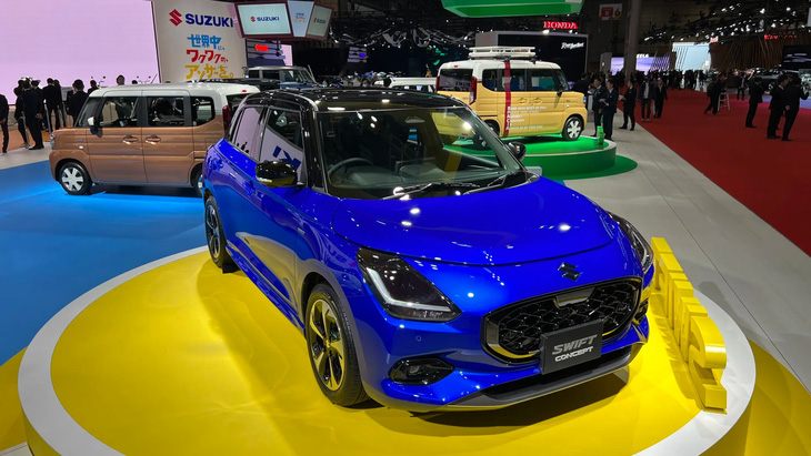 Suzuki Swift Concept là tâm điểm gian hàng hãng tại JMS 2023 - Ảnh: Drive