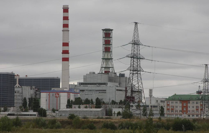 Nhà máy điện hạt nhân Kursk được cho là bị drone Ukraine tấn công hôm 26-10 - Ảnh: TASS