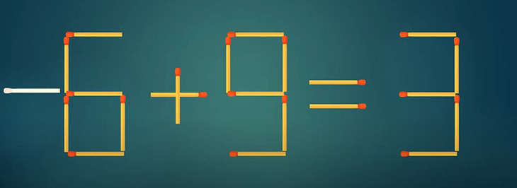 Thử tài IQ: Di chuyển một que diêm để 3x3=9-6 thành phép tính đúng - Ảnh 1.