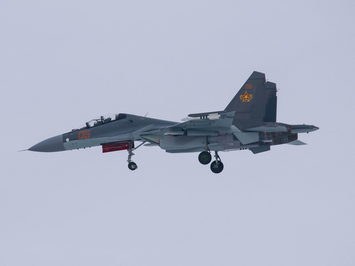  Máy bay tiêm kích đa dụng Sukhoi Su-30SM của Kazakhstan - Ảnh EURASIAN TIMES
