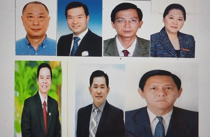 7 cựu lãnh đạo SCB bỏ trốn trong vụ Vạn Thịnh Phát và bị truy nã - Ảnh: Bộ CA