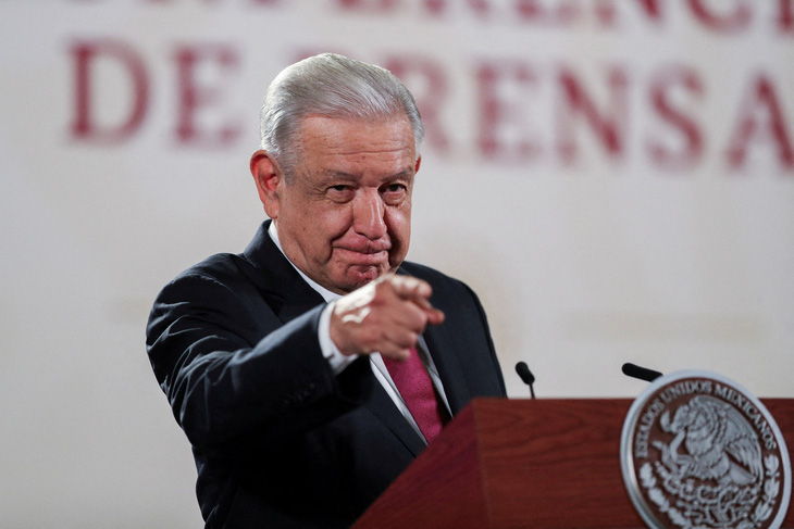 Tổng thống Mexico Andres Manuel Lopez Obrador - Ảnh: REUTERS