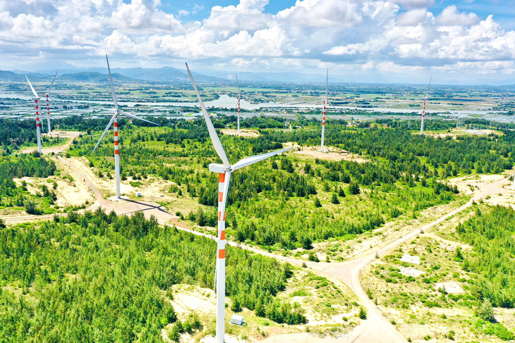 Các doanh nghiệp kỳ vọng cơ chế mua bán điện trực tiếp sẽ giúp doanh nghiệp năng lượng mở rộng thị trường bán điện. Trong ảnh: dự án điện mặt trời và điện gió ở TP Quy Nhơn, tỉnh Bình Định (ảnh chụp vào trưa 29-10) - Ảnh: QUANG ĐỊNH