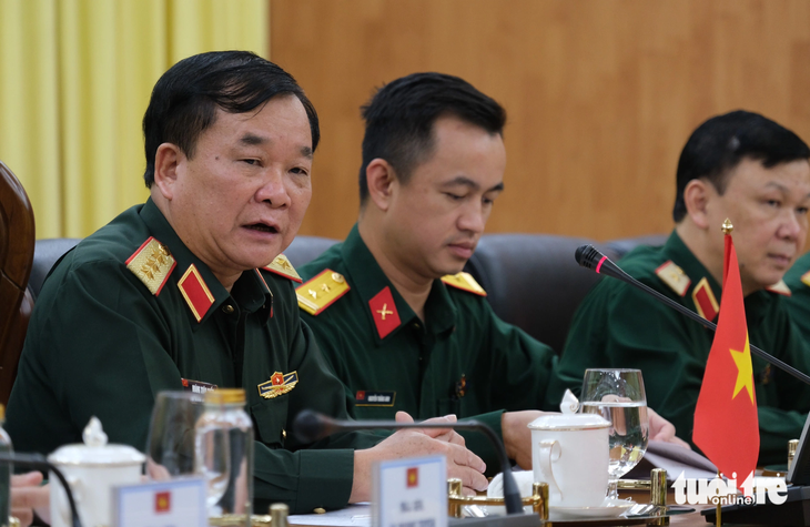 Thượng tướng Hoàng Xuân Chiến tại Đối thoại chính sách quốc phòng Việt Nam - Indonesia lần thứ ba - Ảnh: HÀ THANH