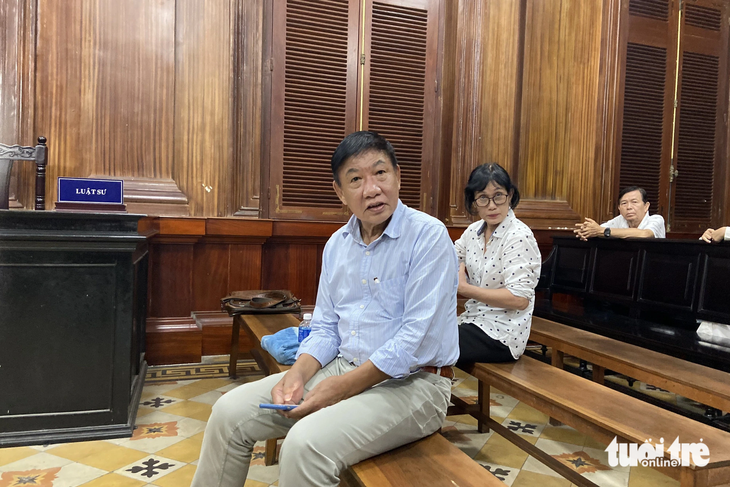 Bị cáo Phan Minh Tân tại phiên tòa hôm nay 31-10 - Ảnh: KHẮC HIẾU