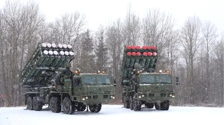 Tổ hợp tên lửa S-350 Vityaz của Nga - Ảnh: Bộ Quốc phòng Nga