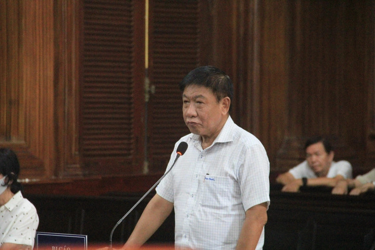 Bị cáo Phan Minh Tân tại tòa - Ảnh: T.M.