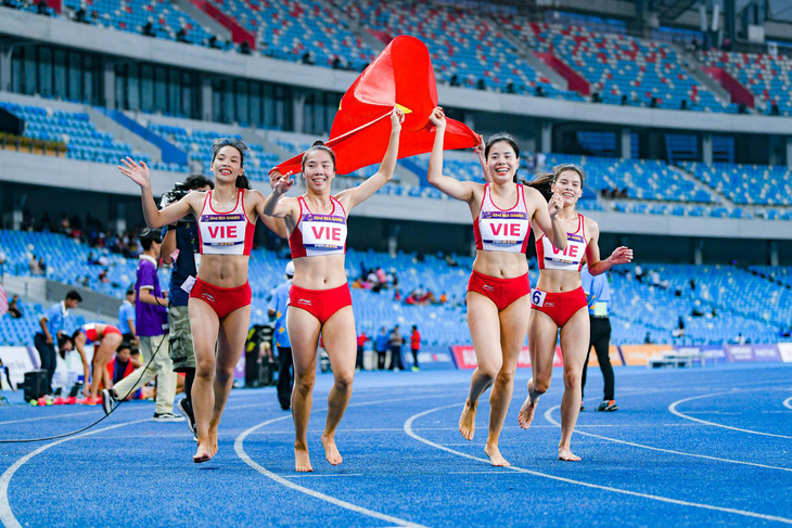 Đội tiếp sức 4x400m nữ của Việt Nam được kỳ vọng sẽ gây bất ngờ - Ảnh: NAM TRẦN