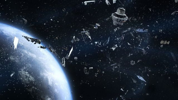 Rác vũ trụ đe dọa các vệ tinh đang hoạt động - Ảnh minh họa: BBC