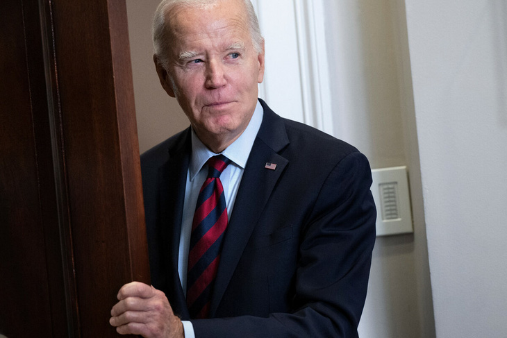 Tổng thống Mỹ Joe Biden tại Nhà Trắng ngày 4-10 - Ảnh: AFP