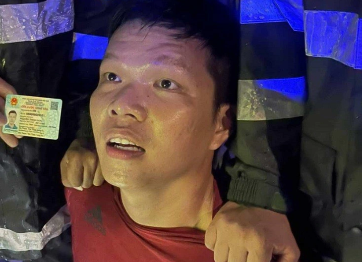 Nghi phạm Nguyễn Thanh Sơn bị bắt giữ - Ảnh: Công an cung cấp