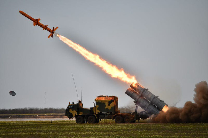 Tên lửa Neptune do chính Ukraine sản xuất - Ảnh: BUSINESS INSIDER