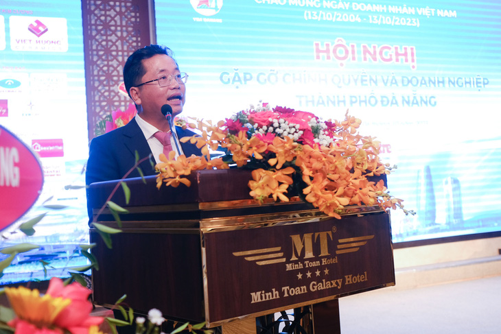 Ông Lê Trí Hải, chủ tịch Hội doanh nhân trẻ TP Đà Nẵng - Ảnh: TẤN LỰC